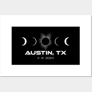 Total Solar Eclipse Austin Texas - April 2024 Posters and Art